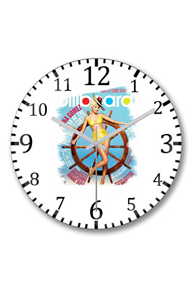 BASKI DÜNYASI Ceas de perete Selena Gomez din sticlă autentică bombată