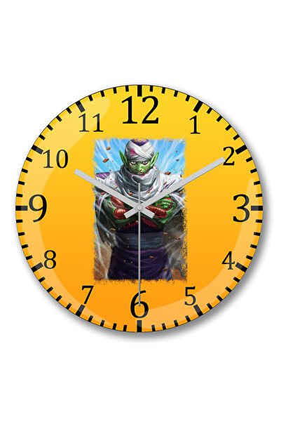 BASKI DÜNYASI ساعة حائط بيكولو من الزجاج الحقيقي المنحني