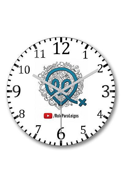 BASKI DÜNYASI ساعة حائط رولباراليجوس من الزجاج الحقيقي المنحني