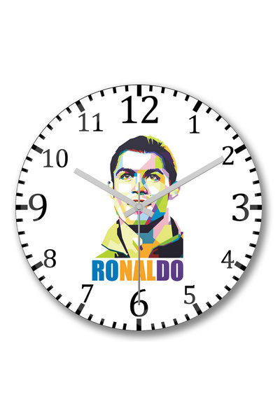BASKI DÜNYASI Ceas de perete Ronaldo Bombeli Sticlă Reală