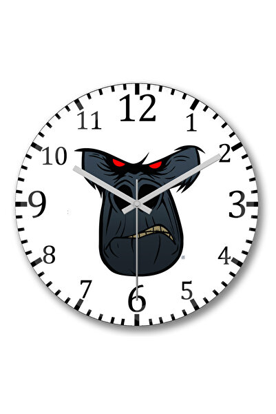 BASKI DÜNYASI ساعة حائط بريمال رايج يتي من الزجاج الحقيقي المنحني