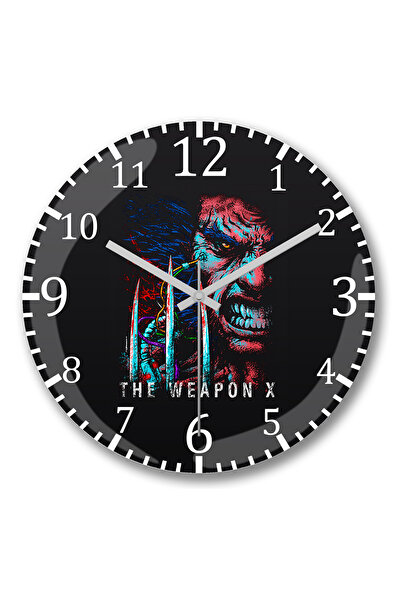 BASKI DÜNYASI Ceas de perete Muntante X din sticlă autentică bombată