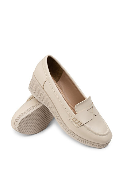 Deery Cream Color Daily Wedge Heel Women's Shoes