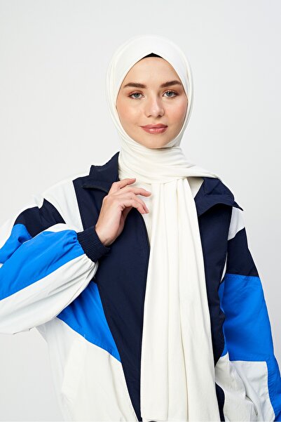 Modakaşmir Памучен шал - цвят екрю