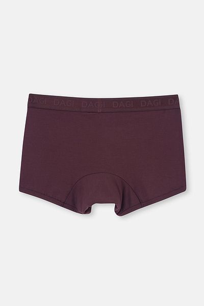Dagi Tmavě hnědý 4210 Plain Micro Modal Boxer