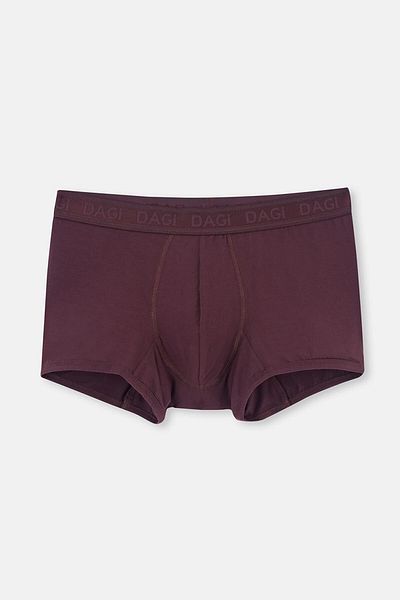 Dagi Tmavě hnědý 4210 Plain Micro Modal Boxer