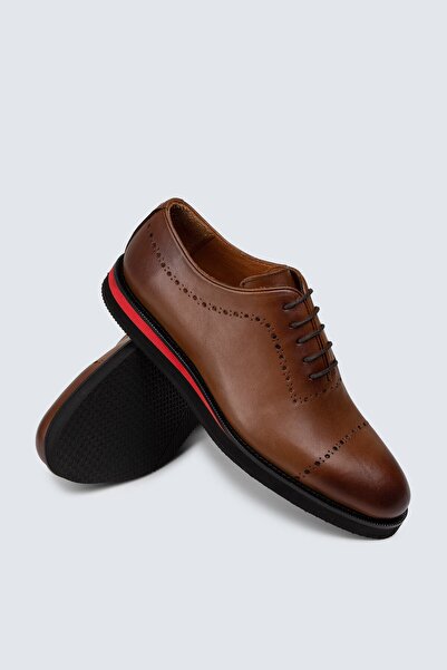 Deery Ανδρικά παπούτσια casual από γνήσιο δέρμα Tan Color