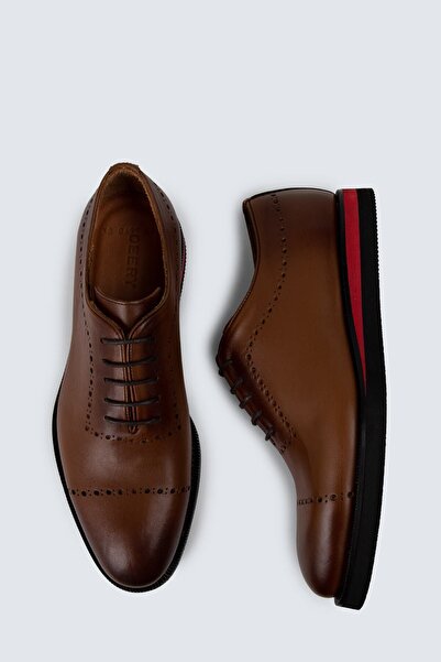 Deery Ανδρικά παπούτσια casual από γνήσιο δέρμα Tan Color