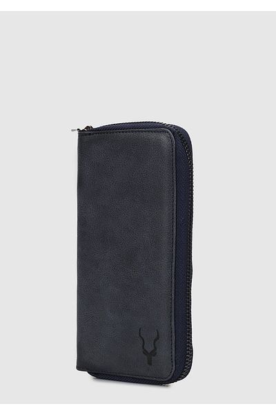 Carrera Navy Blue Car006 Navy Blue Genuine Leather Wallet