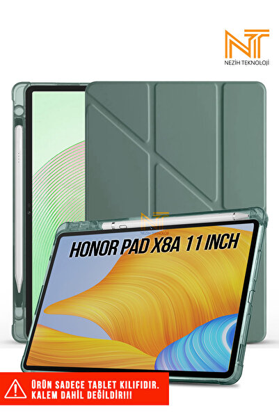 Nezih Case Huawei Honor Pad X8A 11 İnç Uyumlu Akıllı Kapak Kalem Bölmeli Tri ...