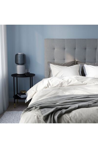 IKEA SET CUvertură de pat alb-albastru pentru o singură persoană 150x200/50x60 cm