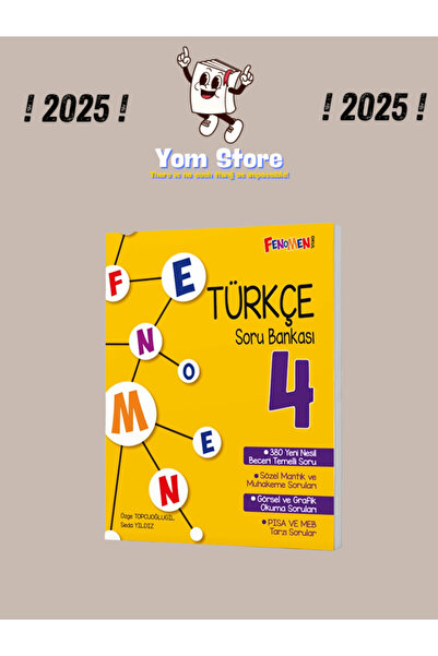 Fenomen Yayıncılık Fenomen Çocuk 4. Sınıf Türkçe Soru Bankası 2025