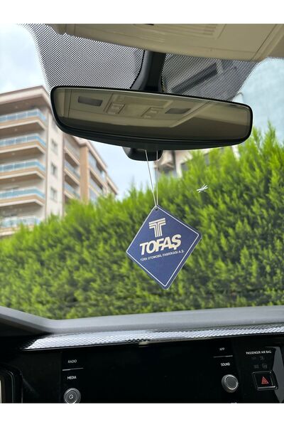 Genel Markalar Tofaş Yazı T Amblem Mavi Oto Araba Kağıt Asma Koku 2 Adet