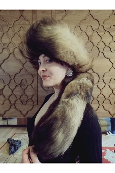 hoaryage Unisex Takılabilir Kuyruklu Kurt Kıpçak Börk Kalpak Şapka