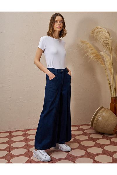 Kayra Denim Trousers – Etket Detailed – Lacyört Pants