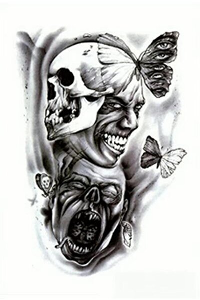 Fiery Night Geçici Dövme, (Kol, Bacak, Sırt, Göğüs, Ense, Ayak, Karın), TH-500