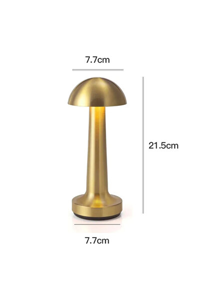 sharpdo LED Retro Charging Bar Table Lamp Barbell Metal Wire Free Touch Dimming Table Lamp