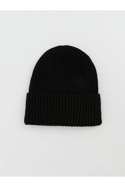 LC Waikiki Lcw Accessories Black Basic Men's Knitwear Beret