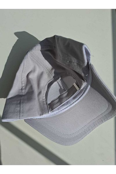 ALASEREN Solid Color Cap Hat Gray Color