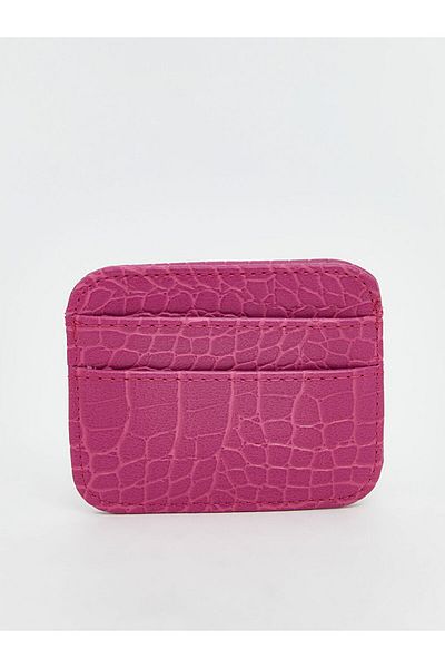 LC Waikiki New Season Leather Look Crocodile Patterned Women's Card Holder - S5N834Z8