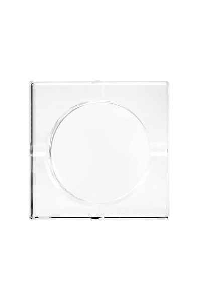 Evidea Deco Crystal Square Ashtray - Transparent - 10 cm