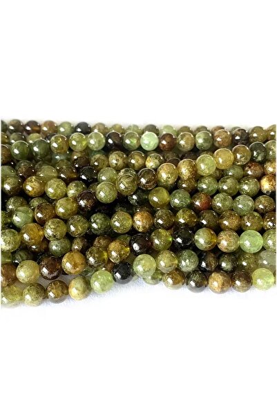 RLX BUJİTERİ Doğal Taş Granat Taşı 8 Mm 1 Dizi 47 Adet