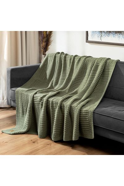 DALİSA Rebecca Knitwear Soft Knitted Bed and Sofa Cover