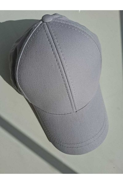 ALASEREN Solid Color Cap Hat Gray Color