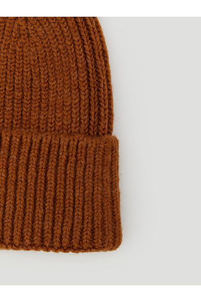 LC Waikiki Lcw Accessories Brown Basic Men's Knitwear Beret