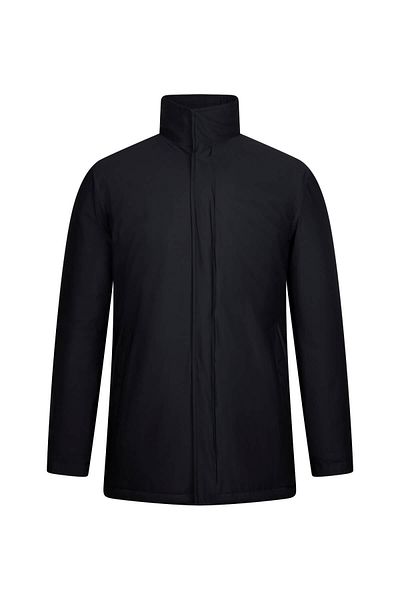 Hatemoğlu Black Regular Fit Judge Collar Coat