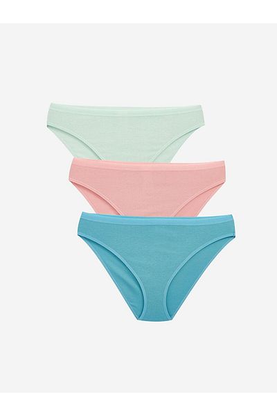 LC Waikiki Chiloți bikini simpli pachet de 3 (S4)