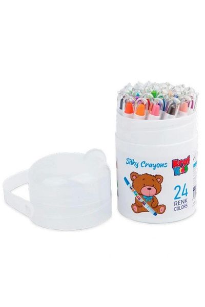 KRAF Kk505 Kids Crayon Silky Crayons 24' Pack