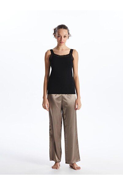 LC Waikiki Square Neck Lace Detailed Women's Tank Top (S4)