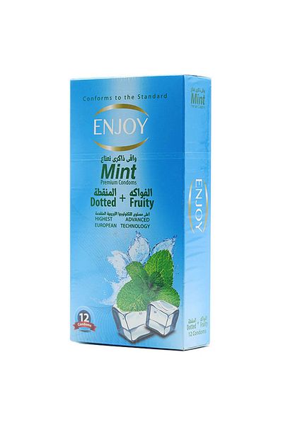 Enjoy 12-Piece Mint Premium Condoms
