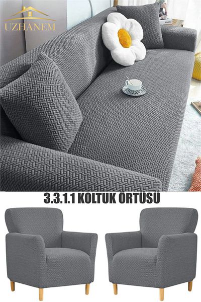uzhanem 3.3.1.1 Model Jacquard Seat Cover and Sofa Cover