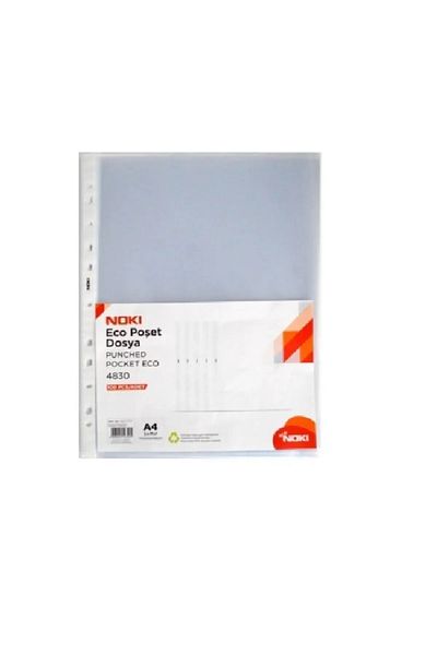 Noki 100 τσάντες Eco A4 Clear File - 4830
