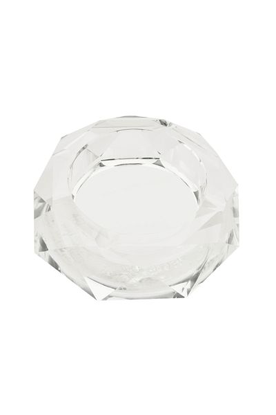 Evidea Deco Crystal Round Ashtray - Transparent - 10 cm