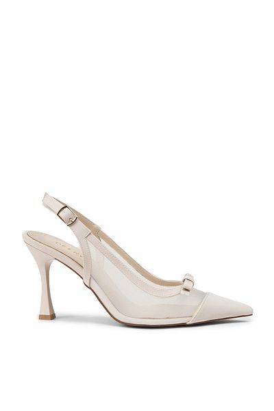 Deery Beige Women's Heeled Shoes