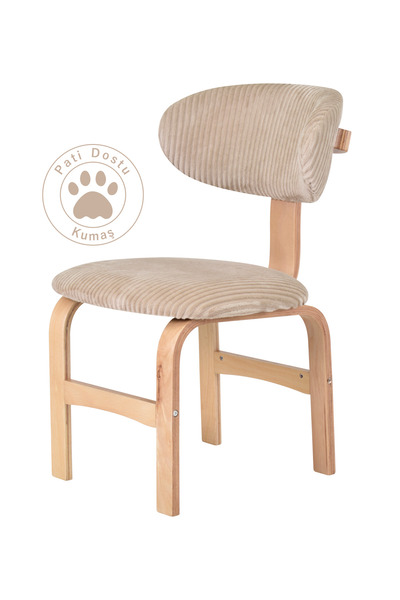 VİLİNZE Sofya Naturel Ayak Ahşap Sandalye