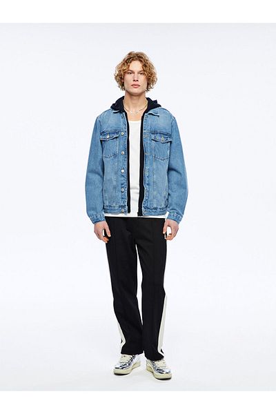 LC Waikiki Jachetă de jeans pentru bărbați cu ajustare standard