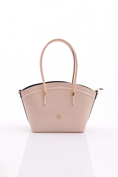 DGN Women's Oval Bag Beige Crocodile 211273622