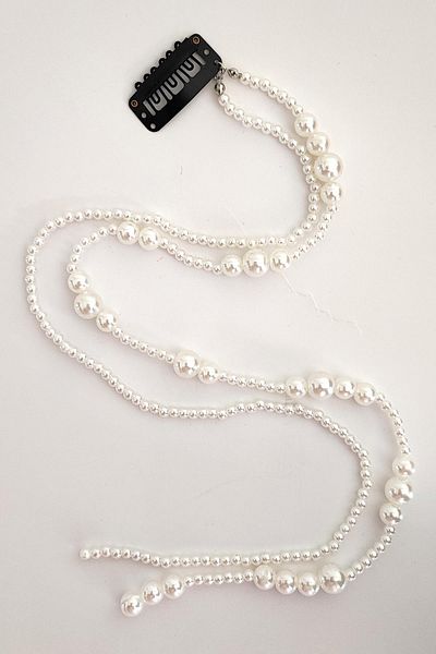 New Obsessions Pearl Hanging Snap Hair Rope Hair Chain Hair Accessory