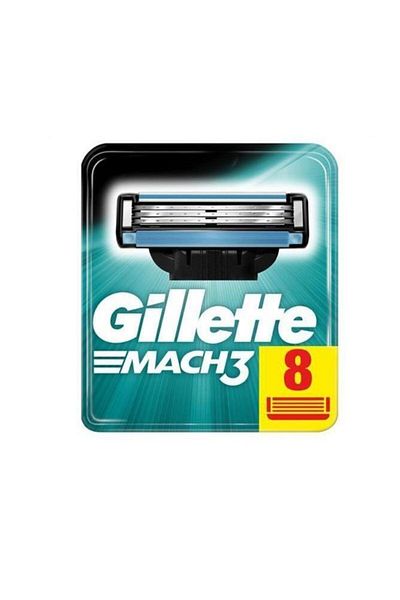 Gillette Mach3 Spare Razor 8 Pieces Cardboard Box