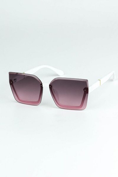 Di Caprio Women's Pink Uv400 Protection Rectangular Model Sunglasses