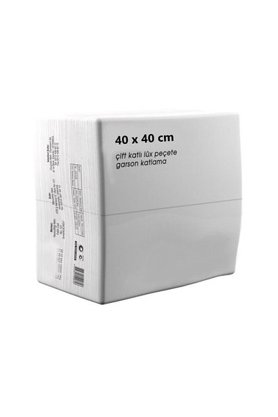 Omnisoft 40X40 cm White 1/8 Waiter Layer Service Napkin 1200 Pcs