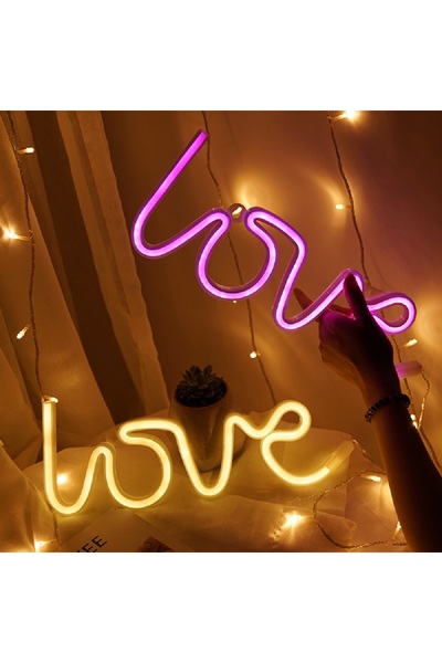 sharpdo ضوء النيون LED على شكل Love Love Light