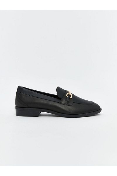 LC Waikiki Γυναικεία Loafery Shoes - Νέα σεζόν, Magazine Look Metal Applique Λεπτομέρεια
