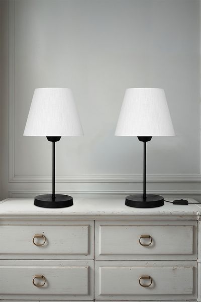 AG LightDesign White Lampshade Bedroom Living Room Modern Stylish Table Lamp