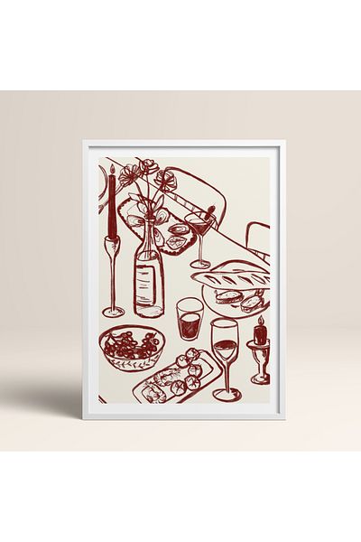HOMEPACK Pictură cu un singur cadru din lemn Pictură poster dintr-o bucată TK/844