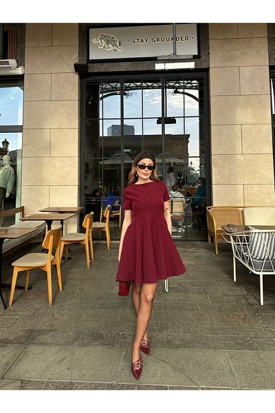 ForOre Zr Mini Bell Skirt Gode Plises Dress